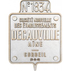 DECAUVILLE BUILDER PLATE