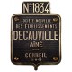 DECAUVILLE BUILDER PLATE