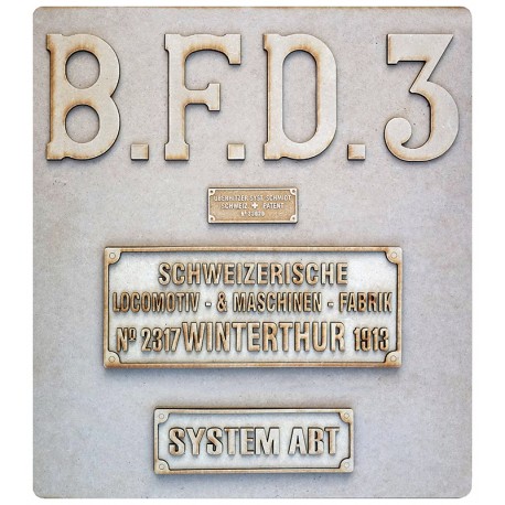 PLAQUE BFD HGe 3/4
